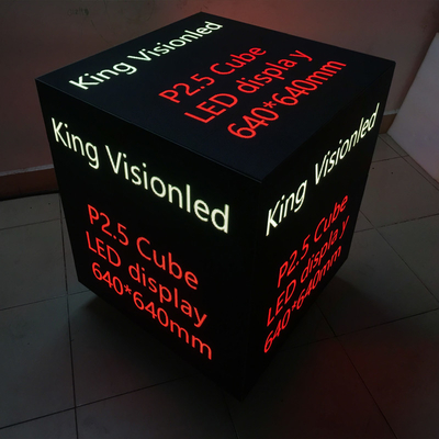 Indoor / Outdoor Cube LED Advertising Sign SMD 2121 Untuk Toko / Hotel