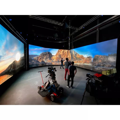 8k Modular Led Wall Display 3D Immersive Virtual Film Shooting Studio Latar Belakang Acara