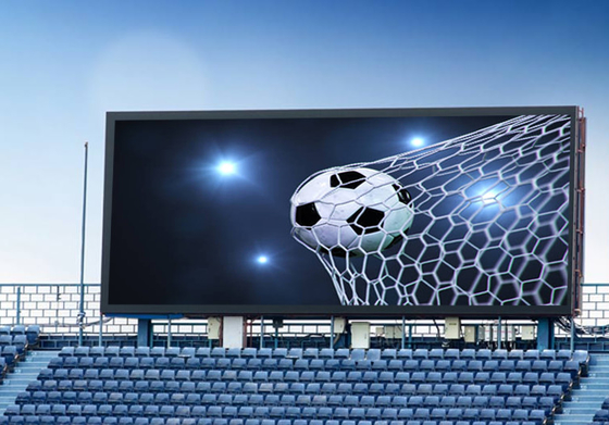 Full Color Advertising LED Outdoor Football Stadium Perimeter P6.67 P8 P10 Tampilan Layar LED