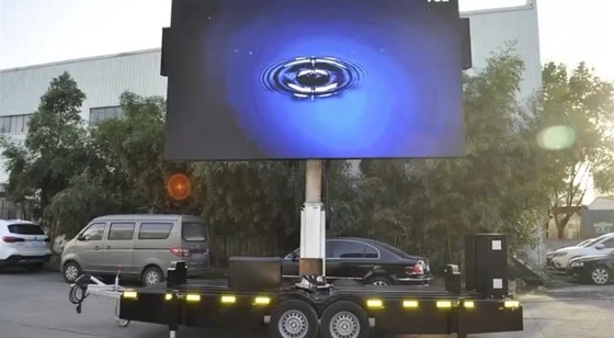 Tampilan LED Truk Seluler Tetap, Kendaraan Bisnis Truk Iklan Billboard Led Digital Seluler