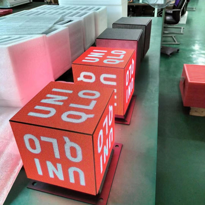3D Indoor Led Video Wall Menampilkan Papan Led Display Cubes 200x200mm