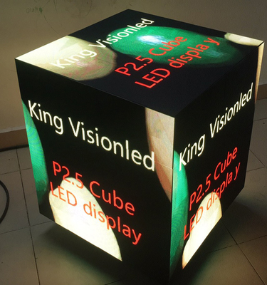 640x640mm Magic Cube Led Display Efek 3d SMD2121 Kotak Iklan Besar 2.5mm