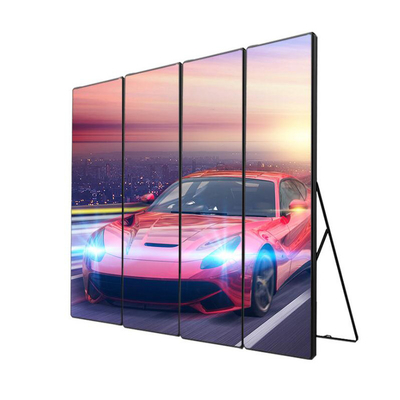 P1.8 / P2.5 Poster Cermin Dinding Video Led Dalam Ruangan Untuk Toko Layar Iklan Komersial 1080P
