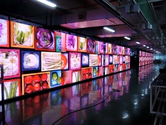 Supermarket Full Color Indoor 4k LED Video Wall TV Screen Untuk Konser Panggung