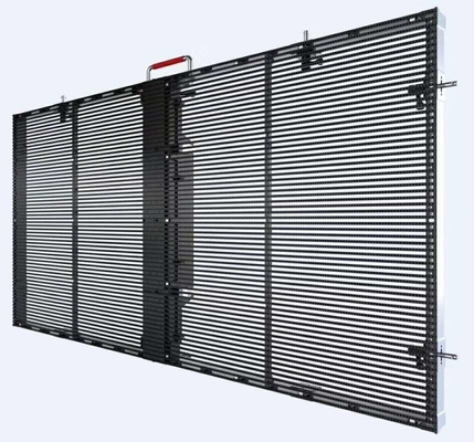 Full Color Super Slim Bright Flexible Led Display Panel Tirai Kaca P2.6-7.82mm