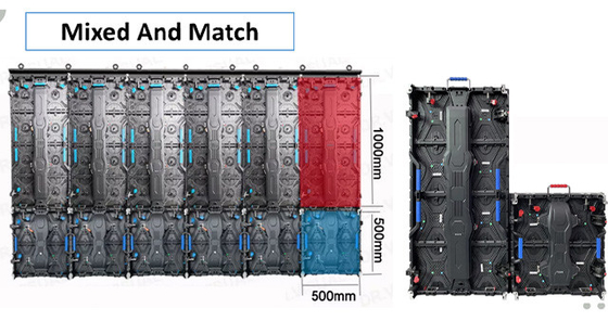Full Color P3.91 P4.81 Penyewaan Luar Ruangan Led Display Screen 500x1000mm 3840hz Panel Led Display Panggung