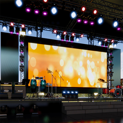 Full Color P3.91 P4.81 Penyewaan Luar Ruangan Led Display Screen 500x1000mm 3840hz Panel Led Display Panggung