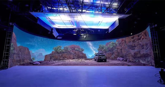 XR Studio Background Led Wall, Tampilan Led Hd Immersive 3D Dalam Ruangan