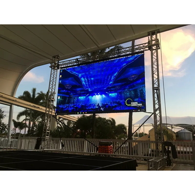 Hd Ringan Kecerahan Tinggi Dinding Video LED Tahan Air Ip65 Acara Luar Ruangan P3.91
