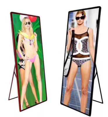55 Inch Indoor Digital Signage Dan Tampilan Layar LED Poster P2 Mobile Pantalla Untuk Pusat Perbelanjaan