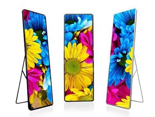 Layar Poster LED Dalam Ruangan Billboard Iklan Penuh Warna P1.835 P2.5 Hd Tampilan LED Berdiri