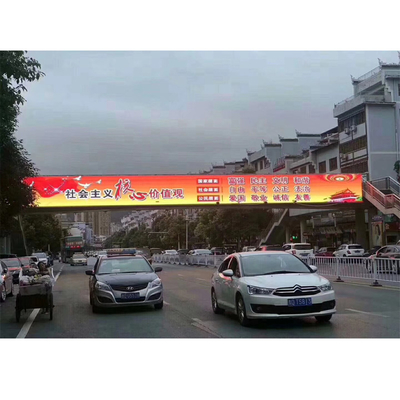 P5 P6 Iklan Luar Ruangan Tampilan Layar LED Koridor Tianqiao P8 Layar LED Dua Sisi Luar Ruangan