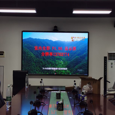 Shenzhen P1.86 Indoor 4K LED Video Wall Penggantian Tampilan Efek Layar Penyambungan LCD