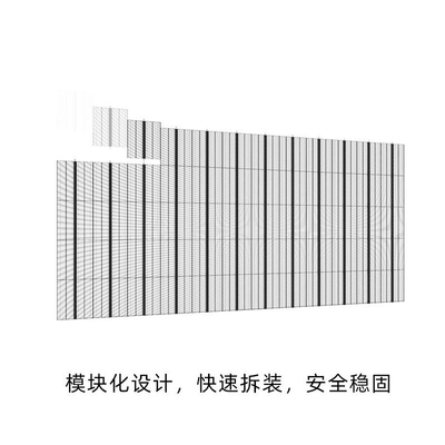 Kaca Layar Led Transparan SMD1921 P7.8 Dinding Kaca Kecerahan Tinggi
