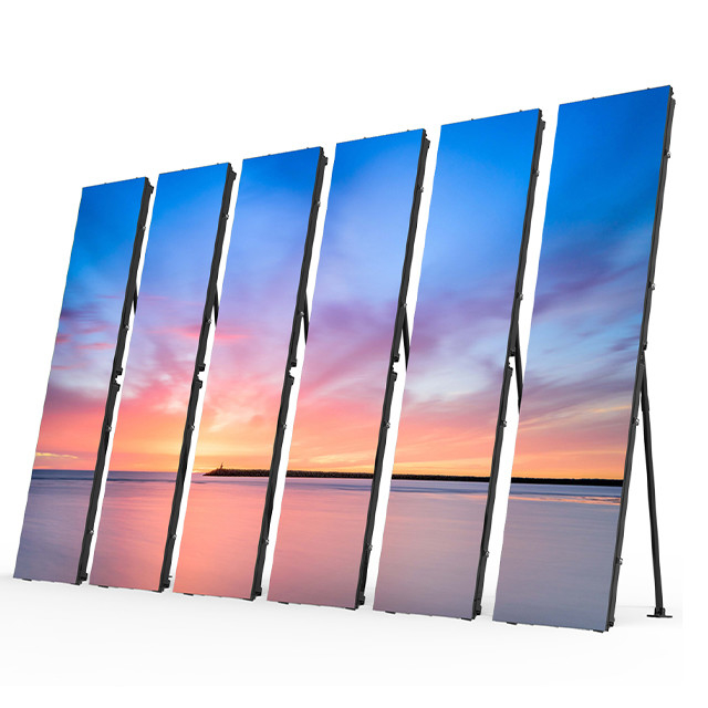 P1.875 P2 P2.5 Led Portable Led Digital Poster Tampilan Layar Iklan Dalam Ruangan